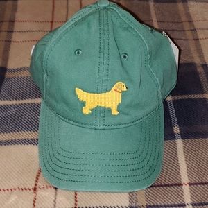 Harding Lane - New England Threads green hat with dog. New with tags.
